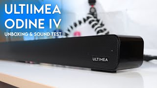 Ultimea Odine IV Soundbar Unboxing amp Sound Test 100W With BT 50 amp HDMI For Only Under 80 [upl. by Eenobe]