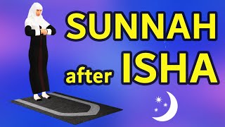 How to pray Sunnah after Isha for woman beginners  with Subtitle [upl. by Regazzi199]