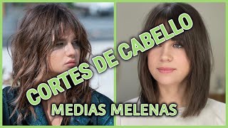 Cortes de cabello para MEDIAS MELENAS modernos y FAVORECEDORES [upl. by Lamrouex]