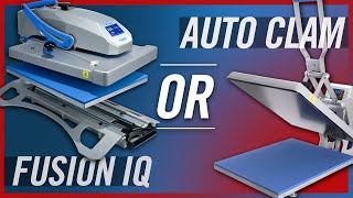 What Heat Press Should I Buy  Fusion IQ vs Auto Clamshell Press Review [upl. by Sicular931]