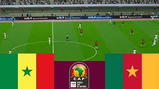 Senegal 3 vs 1 Cameroon 2024 CAF Full match  Video game simulation pes 2021 [upl. by Ellennod]