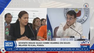 House Quad Comm resumes hearing on issues related to EJKs POGOs [upl. by Aicenert]