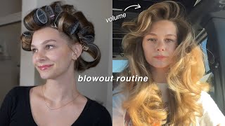 the PERFECT blowout routine  how i preserve my blowout overnight [upl. by Yleve]