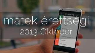 2013 október matek érettségi második rész [upl. by Eceinal41]