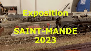 Exposition modélisme ferroviaire Saint Mandé 2023 les réseaux [upl. by Ahtaga366]