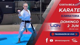 KARATE  JUNIOR Y U21  Eliminatoria JDN Costa Rica DOMINGO 2 de JUNIO [upl. by Ranchod]