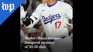 Shohei Ohtani becomes inaugural member of 5050 club [upl. by Chon580]