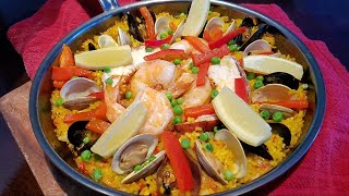 How to Make Seafood Paella  Recipe  One Pot Meal  Hestan  Nanobond  paella [upl. by Lleneg]