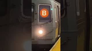 B train enters 145th Street [upl. by Dnomal748]