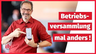 Betriebsversammlung Neue Methoden [upl. by Weinstein]