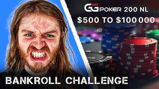 NEW BANKROLL CHALLENGE BEGINS 📈 500 to 100000 on GGPoker [upl. by Santos]