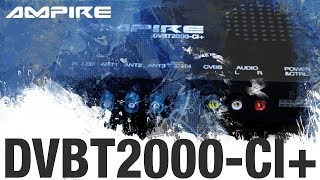 AMPIRE DVBT2000CI DVBT2 QuadReceiver für das Auto  Teaser [upl. by Atsira710]