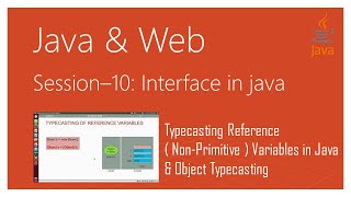 Typecasting Reference  NonPrimitive  Variables in Java  Object Typecasting in Java [upl. by Nevad477]