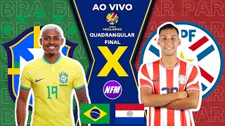 🇧🇷 BRASIL 0x1 PARAGUAI 🇵🇾  QUADRANGULAR  PRÉOLÍMPICO  AO VIVO COM IMAGENS DO ESTÚDIO SUB23 [upl. by Lashoh]