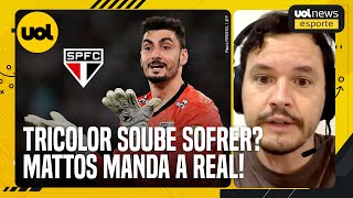 SÃO PAULO SOUBE SOFRER COISA NENHUMA RODRIGO MATTOS DIZ O QUE SALVOU O TIME CONTRA O BOTAFOGO [upl. by Priest]