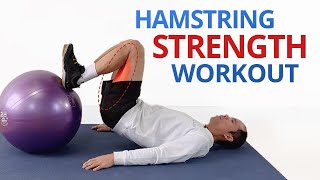 5 Exercise Hamstring Workout for Full Range Strengthening [upl. by Eiznil]