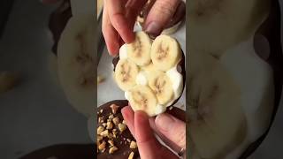 Chocolate Banana Froyo Clusters Easy Recipe 😋  Village Cooking Guide [upl. by Ailuy]