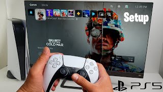 PlayStation 5 Initial Setup Startup Dashboard and Gameplay [upl. by Fenella]