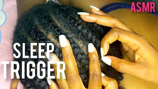 ASMR  UP CLOSE SCALP SCRATCH WITH FINGER 💅 FOR SLEEP 😴  ZOOMEDIN [upl. by Inge]