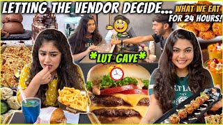 LETTING THE VENDOR DECIDE WHAT I EAT IN 24 HOURS CHALLENGE  Pune Expensive Food Challenge [upl. by Claresta185]