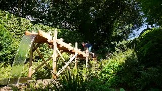 Building a water wheel Ep 5  Flume Pt 3 [upl. by Nileuqcaj]