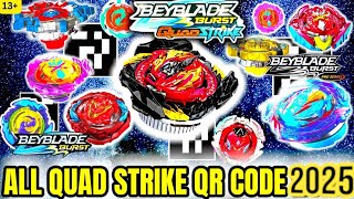 ALL 30 QUADSTRIKE BEYBLADES QR CODES 2023  BEYBLADE BURST QUAD STRIKE APP [upl. by Ater]