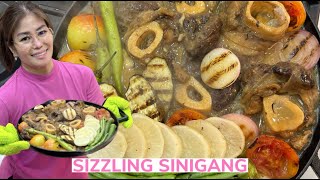 SIZZLING SINIGANG  Modern Nanay Recipe [upl. by Pardew662]