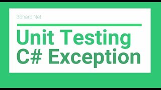 Unit testing C Exceptions [upl. by Ahsilram]