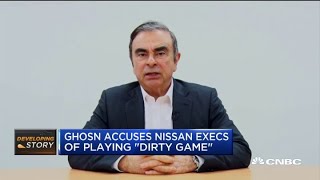 Carlos Ghosn proclaims innocence in new video message [upl. by Engelhart]