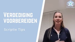 Voorbereiden op je EINDPRESENTATIE  part 1  Verdediging  afstudeerzitting  SCRIPTIE Tips [upl. by Laertnom]