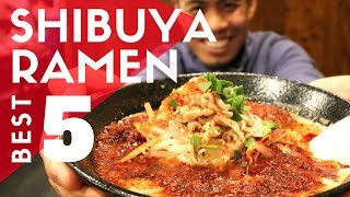 TOKYO RAMEN GUIDE  Shibuya TOP 5 MustEat Ramen Shops  Kaedama Special [upl. by Oicanata]