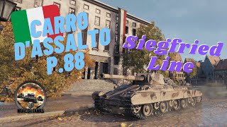 Taking a Drive on Siegfried Line  World of Tanks  Carro P88  Siegfried Line [upl. by Yznil]