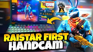 Finally Raistar Pc🖥 Handcam Gameplay🤯❤ Must Watch  Garena Free Fire Max [upl. by Kcirdek743]