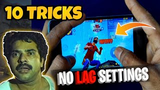 🤩 NO LAG TRICKS FOR MOBILE 🔥 TOP 10 കിടിലൻ TRICKS ✅️ [upl. by Uok509]