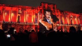 Fête des Lumières 2014  Lyon Terre aux Lumières  Place des Terreaux HD [upl. by Kenny]