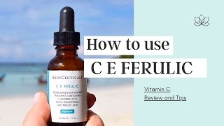 How To Use SkinCeuticals C E Ferulic Vitamin C Serum  Phloretin Silymarin C F Mississauga Canada [upl. by Gnos]