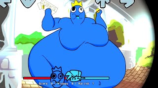 FNF OMG VERY FAT Roblox VS RING CAM RAINBOW FRIENDS VERY FAT BLUE [upl. by Bruckner732]