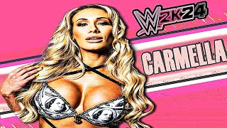 WWE 2K24  Carmella Signatures and Finishers [upl. by Eenaj232]