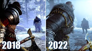 Atreus Dream Come True Thor Visits Kratos  God of War 2018 vs God of War Ragnarok 2022 [upl. by Nimzaj]