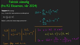 Uløselig  oppgave fra R2 eksamen vår 2024 [upl. by Ramiah]