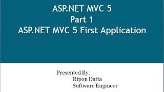 Learn MVC Step by Step  ASPNET MVC Tutorial  MVC 5 ASPNET Tutorial  Scaffolding in MVC [upl. by Frederique]