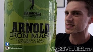 Arnold Series Iron MASS Weight Gainer Protein Powder Supplement Review  MassiveJoescom RAW REVIEW [upl. by Desta]