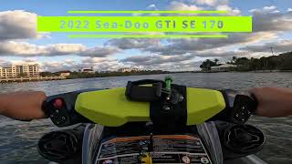 2022 SeaDoo GTI SE 170  Top Speed [upl. by Rosenkrantz885]