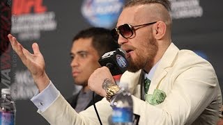 The Conor McGregor Show UFC 178 Post Press [upl. by Donohue612]