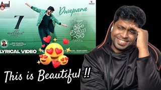 Dwapara Lyrical Reaction  Krishnam Pranaya Sakhi  Golden⭐Ganesh  MOU  Mr Earphones [upl. by Akerue]