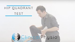 Hip Quadrant Test  Clinical Physio [upl. by Nylatsyrk795]