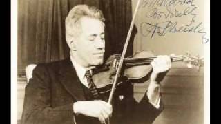 Fritz Kreisler Playing Chausson Poem  Part 2 [upl. by Ociredef]