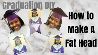 HOW TO MAKE FAT HEADS UNDER 10 EACH  FANS  GRADUATION DIY  SINCERELY DRE [upl. by Acsot]