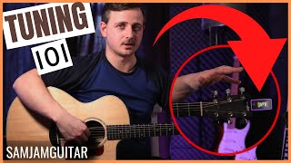 How To Tune A Guitar With a Clip on Tuner 👍 For Beginners [upl. by Astrid]