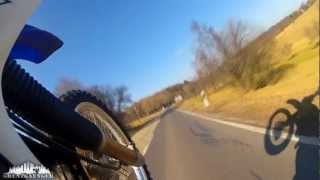 Suzuki DRZ 400 S  Onboard Wheelies [upl. by Jairia651]